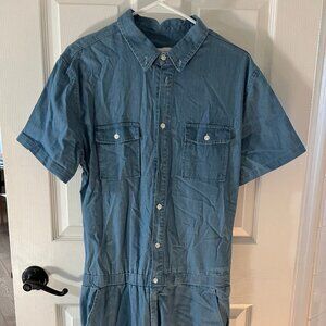 Standard Issue Men's Denim/Chambray Jumper Short Sleeve Size Medium